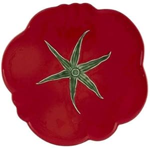 Bordallo Pinheiro Tomato Pizza Plate 12", Set of 4