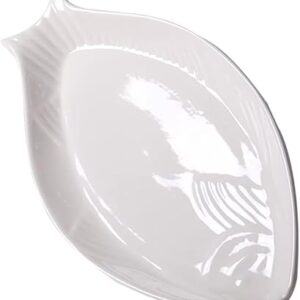 Cabilock 1pc Restaurant Meat Hotel Household Salad Dishes Pizza Platters, Supplies Sushi, Display Server Platters Food Cocktail Dish Shape Ceramics Fish, Serving Arge Birthday Trays Coffee