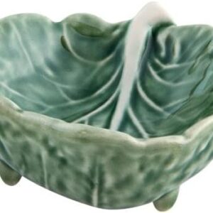 Bordallo Pinheiro Cabbage Leaf 3" Green Bowl, Set of 6