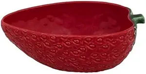 Bordallo Pinheiro Strawberries Oval Bowl 13.5, Set of 2
