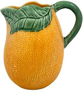 Bordallo Pinheiro Orange Pitcher