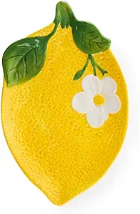 Amalfi Lemon Serving Plate, Ceramic