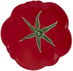 Bordallo Pinheiro Tomato Fruit / Salad Plates, Set of 4