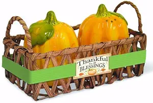 Divinity Boutique Salt & Pepper Shakers-Pumpkin-Harvest Blessing