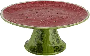 Bordallo Pinheiro 13 Inch Watermelon Cake Stand