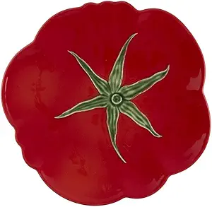 Bordallo Pinheiro Tomato Dinner Plates, Set of 4