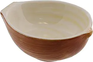 Servette Home Vegetable Themed Ceramic Serving Bowl Dipping Sauce Dish Condiment Tray - Onion