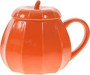 Pumpkin Mug Halloween Halloween Cup: Pumpkin Shaped Water Cup Ceramic Tea Cup Pottery Coffee Mug for Home Office