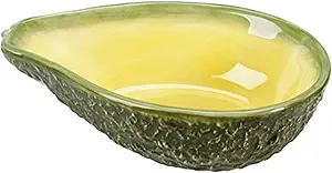 Avocado Bowl Collectible Fruit Ceramic Glass Kitchen Platter Dish