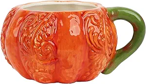 Servette Home Funny Ceramic Coffee Mugs Food Theme (Pumpkin)