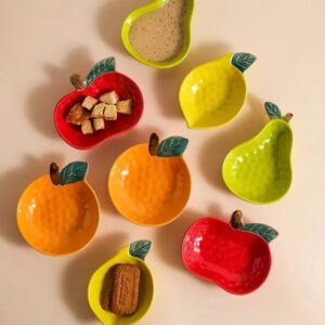 Quirky Fruit Shape Ceramic Sauce Dish